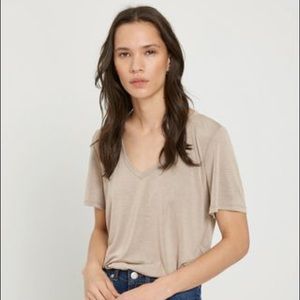 Frank & Oak Hemp V Neck Tee